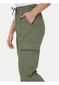 only - ONLY Spodnie dresowe Caro 15310987 Zielony Cargo Fit. Kolor: zielony. Materiał: len #5