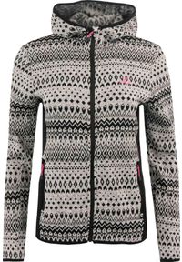 GLENMUIR - SWEATER DAMSKI ATHL DPT Kayla Jasnoszary - Komfort i Styl. Kolor: biały, szary, różowy, wielokolorowy