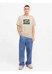 Jack & Jones - Jack&Jones T-Shirt Colton 12268439 Beżowy Standard Fit. Kolor: beżowy. Materiał: bawełna #7