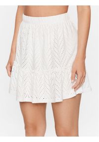 JDY Spódnica mini 15254681 Biały. Kolor: biały. Materiał: syntetyk