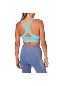 Top sportowy damski Adidas 3Bra Logo. Kolor: niebieski