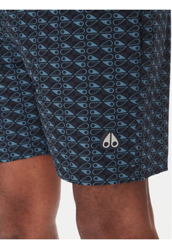 Moose Knuckles Szorty kąpielowe Hide And Swim M15MR756H Granatowy Regular Fit. Kolor: niebieski. Materiał: syntetyk