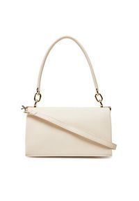 TOMMY HILFIGER - Tommy Hilfiger Torebka Th Her Med Crossover AW0AW17216 Beżowy. Kolor: beżowy. Materiał: skórzane