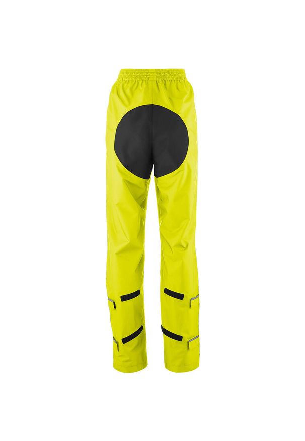 GONSO - Damskie spodnie przeciwdeszczowe Gonso Save. Kolor: wielokolorowy, żółty, zielony. Długość: długie