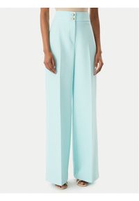 Maryley Spodnie materiałowe 6EB680/43AC Turkusowy Regular Fit. Kolor: turkusowy. Materiał: syntetyk #1