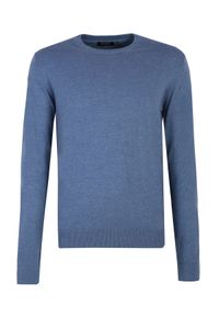 TOP SECRET - Sweter gładki. Kolor: niebieski. Materiał: materiał. Wzór: gładki. Sezon: wiosna. Styl: klasyczny, elegancki #2