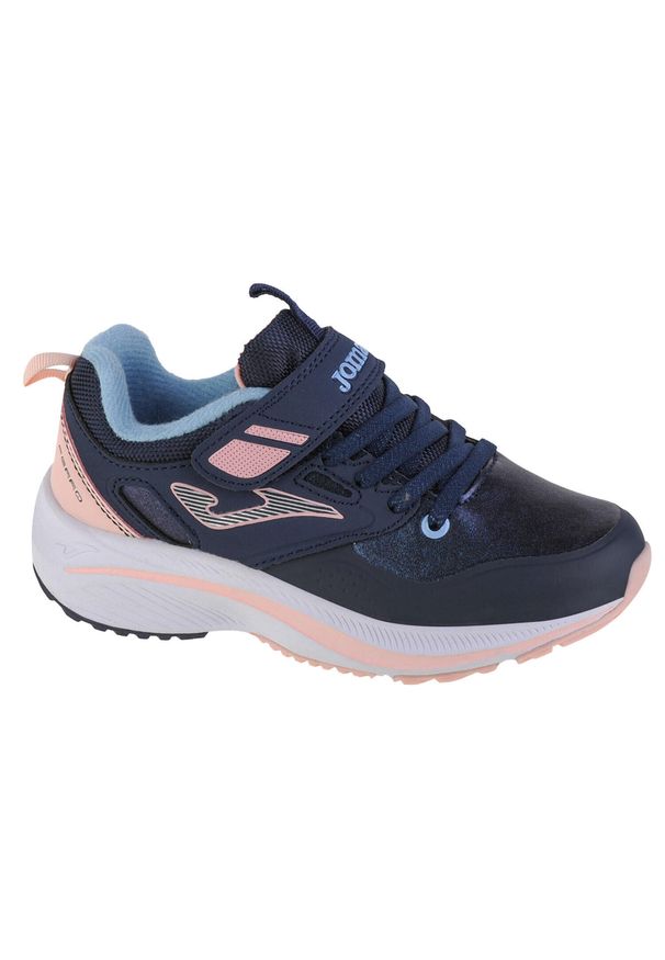 Buty do chodzenia dziewczęce, Joma Ferro Jr 2243. Zapięcie: rzepy. Kolor: niebieski, różowy, wielokolorowy. Materiał: materiał, tkanina. Szerokość cholewki: normalna. Sport: turystyka piesza