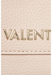 Valentino by Mario Valentino - VALENTINO Beżowa shopperka Alexia. Kolor: beżowy. Wzór: aplikacja, paski #3