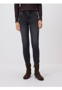 Reserved - Jeansy slim fit mid rise - szary. Kolor: szary