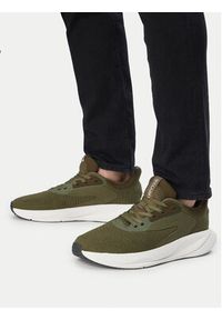 Clarks Sneakersy Pace Move 26186614 Zielony. Kolor: zielony. Materiał: materiał #3