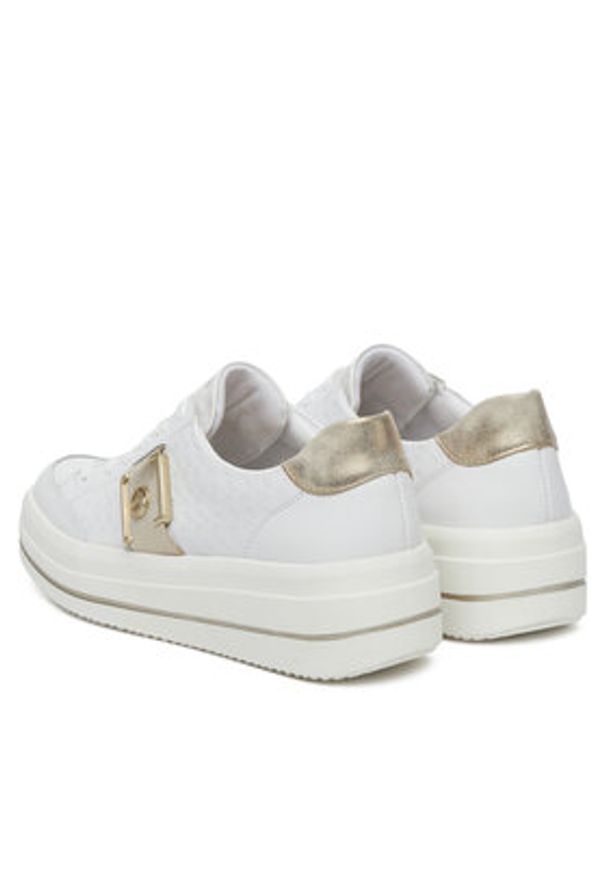 Remonte Sneakersy D1C07-80 Biały. Kolor: biały. Materiał: materiał, syntetyk