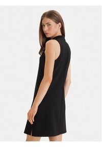 Calvin Klein Jeans Sukienka codzienna Interlock Mock LV047F260G Czarny Slim Fit. Okazja: na co dzień. Kolor: czarny. Materiał: syntetyk. Typ sukienki: proste. Styl: casual #5