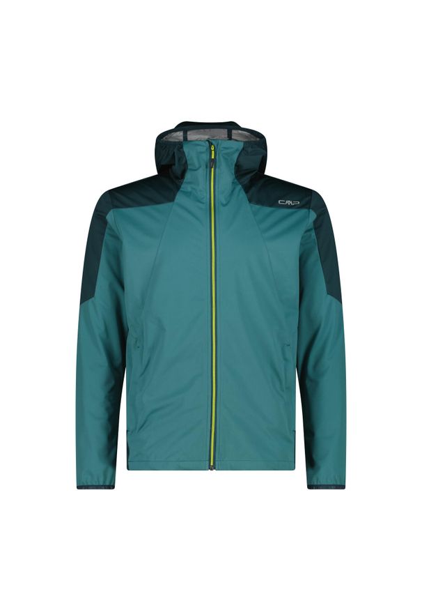 Kurtka męska turystyczna CMP 35A6267. Typ kołnierza: kaptur. Kolor: niebieski. Materiał: softshell. Sport: turystyka piesza