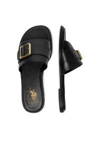 U.S. Polo Assn. Klapki EO-TEMPE001W/6L1 Czarny. Kolor: czarny. Materiał: skóra #9