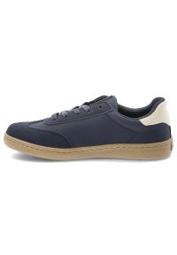 Big-Star - Granatowe Sneakersy Big Star Modne Obuwie Męskie. Okazja: na co dzień. Zapięcie: sznurówki. Kolor: niebieski. Materiał: guma, materiał. Szerokość cholewki: normalna. Sport: turystyka piesza #5