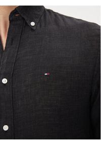 TOMMY HILFIGER - Tommy Hilfiger Koszula MW0MW34602 Czarny Regular Fit. Kolor: czarny. Materiał: len #3