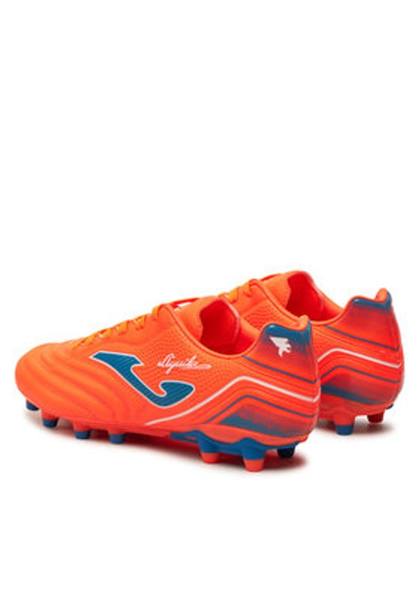 Joma Buty do piłki nożnej Aguila Firm Ground AGUW2408FG Pomarańczowy. Kolor: pomarańczowy. Materiał: skóra