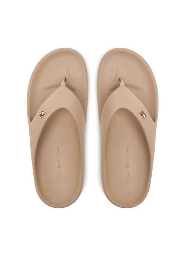 TOMMY HILFIGER - Tommy Hilfiger Japonki Th Comfort Beach Sandal FW0FW08522 Beżowy. Kolor: beżowy