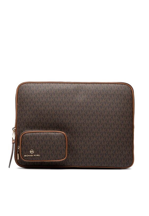 Etui na laptopa MICHAEL Michael Kors. Kolor: brązowy