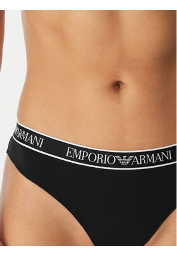 Emporio Armani Underwear Komplet fig brazylijskich EW000404 AF19026 MC005 Czarny. Kolor: czarny. Materiał: bawełna