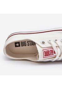 Big-Star - Niskie Trampki Męskie Big Star NN174102 Białe. Okazja: na spacer, na co dzień. Kolor: biały. Styl: casual, klasyczny #9