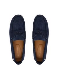 TOMMY HILFIGER - Tommy Hilfiger Mokasyny Flag Soft Suede Driver Loafer FW0FW08558 Granatowy. Kolor: niebieski. Materiał: skóra, zamsz #5