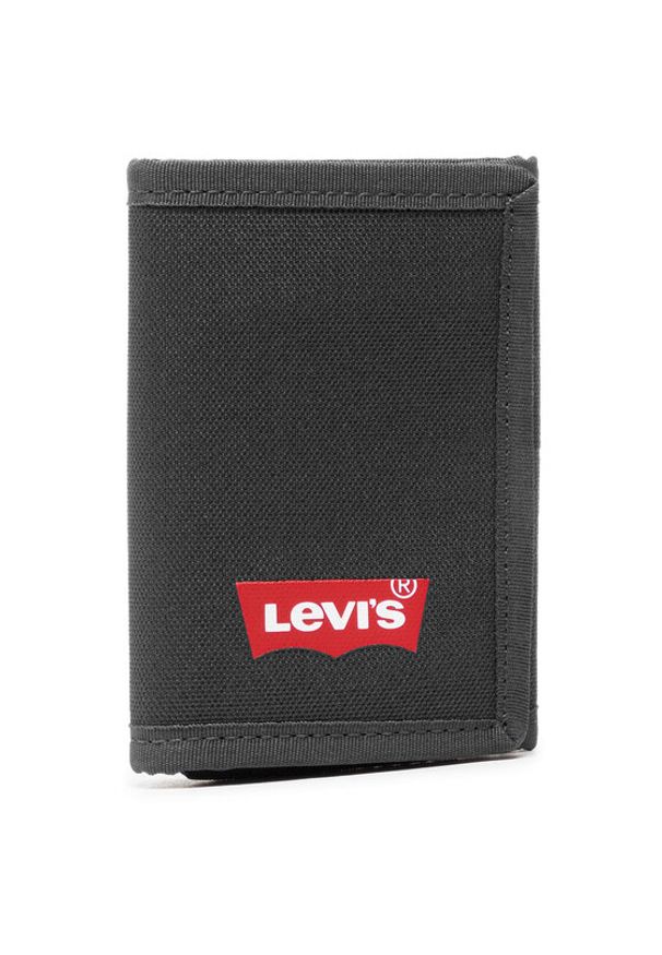 Levi's® Duży Portfel Męski 38094-0036 Czarny. Kolor: czarny. Materiał: materiał