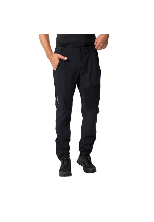 Vaude - Spodnie VAUDE Scopi III. Kolor: czarny. Materiał: softshell. Sezon: lato. Sport: turystyka piesza