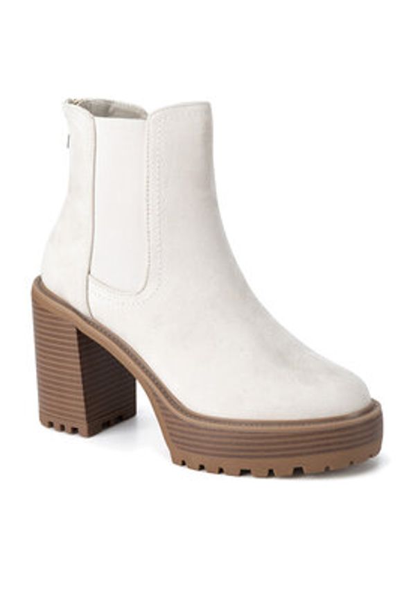 Nine West Botki WFA3374-1 Écru. Kolor: kremowy. Materiał: materiał