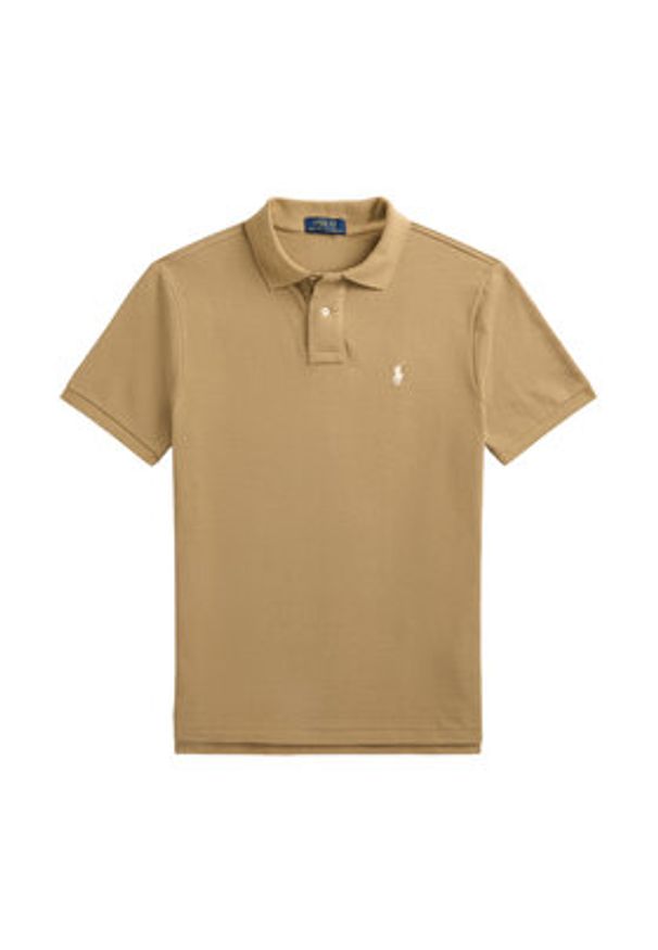 Polo Ralph Lauren Polo 710534735379 Beżowy Regular Fit. Typ kołnierza: polo. Kolor: beżowy. Materiał: bawełna
