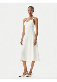 Elisabetta Franchi Sukienka koktajlowa AB74852E2 360 Biały Regular Fit. Kolor: biały. Materiał: syntetyk. Styl: wizytowy #2
