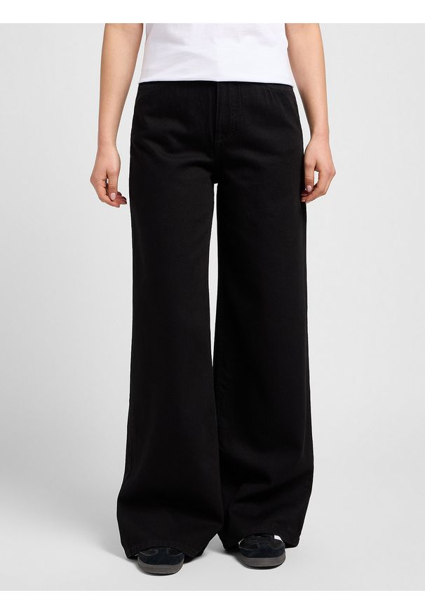 Lee - DAMSKIE SPODNIE LEE STELLA A LINE CLEAN BLACK 112338443