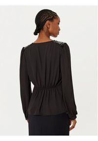 Rinascimento Bluzka CFC0019730002 Czarny Regular Fit. Kolor: czarny. Materiał: syntetyk