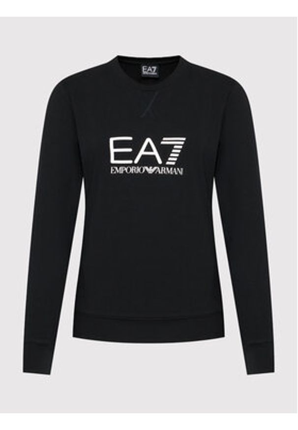 EA7 Emporio Armani Bluza 8NTM35 TJCQZ 1200 Czarny Regular Fit. Kolor: czarny. Materiał: bawełna
