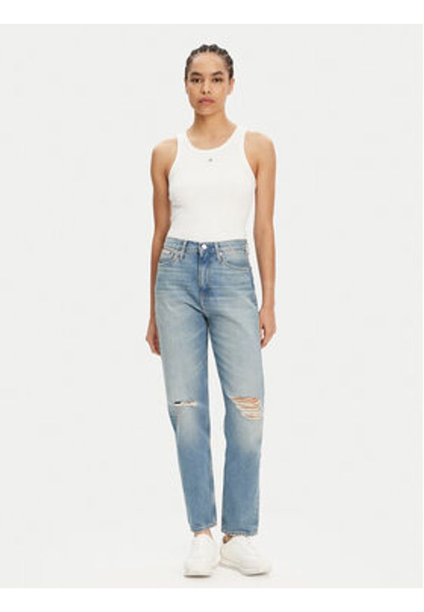 Calvin Klein Jeans Jeansy Authentic J20J225124 Niebieski Straight Fit. Kolor: niebieski