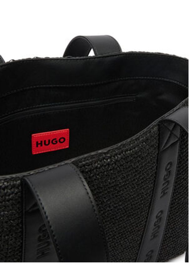 Hugo - HUGO Torebka 50563016 Czarny. Kolor: czarny. Materiał: skórzane