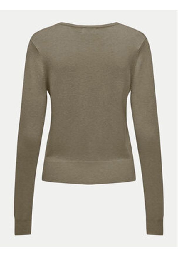 only - ONLY Sweter Venice 15333990 Brązowy Regular Fit. Kolor: brązowy. Materiał: wiskoza