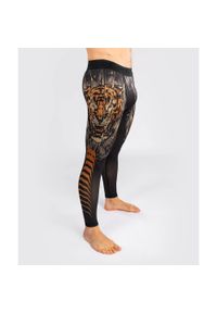 VENUM - Venum Legginsy Tiger Black/Neon Orange. Kolor: czarny