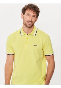 BOSS - Boss Polo Paddy 50469055 Żółty Regular Fit. Typ kołnierza: polo. Kolor: żółty. Materiał: bawełna