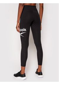 Reebok Legginsy Identity Logo GL2547 Czarny Slim Fit. Kolor: czarny. Materiał: bawełna #3