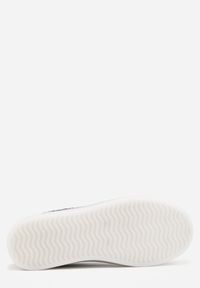 Born2be - Granatowe Sneakersy na Grubej Podeszwie Ozdobione Denimem Eriphithea. Okazja: na co dzień. Kolor: niebieski. Materiał: denim. Wzór: aplikacja #7