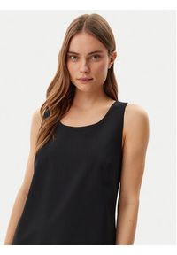 Calvin Klein Sukienka codzienna LV044B010G Czarny Regular Fit. Okazja: na co dzień. Kolor: czarny. Materiał: wiskoza. Typ sukienki: proste. Styl: casual #5