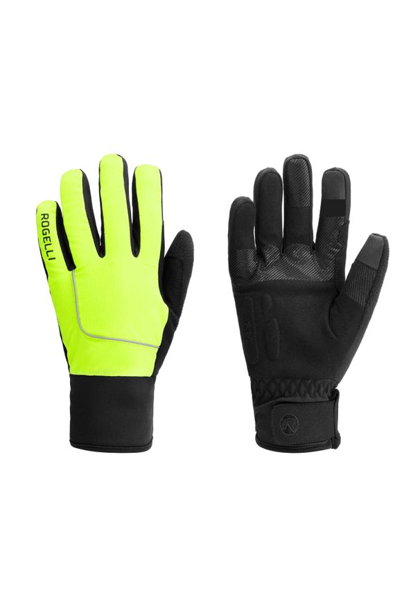 ROGELLI - Zimowe rękawiczki rowerowe Rogelli Essential. Kolor: żółty. Sezon: zima. Sport: kolarstwo