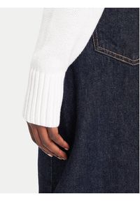 Calvin Klein Jeans Golf Chenille LV047D354G Biały Relaxed Fit. Typ kołnierza: golf. Kolor: biały. Materiał: bawełna, syntetyk #3