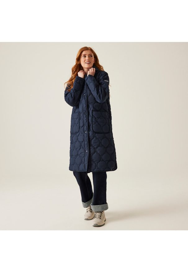 Parka damska Regatta Jaycee II. Kolor: niebieski. Materiał: puch, materiał. Sport: turystyka piesza