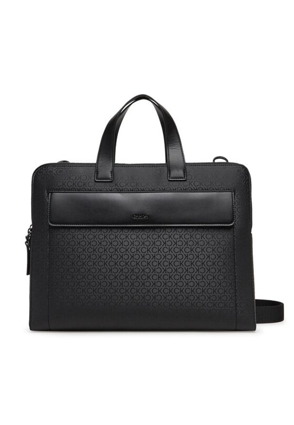 Calvin Klein Torba na laptopa Ck Sleek 2G Laptop Bag Mono K50K512938 Czarny. Kolor: czarny. Materiał: materiał