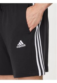 Adidas - adidas Szorty sportowe Essentials French Terry 3-Stripes Shorts IC9435 Czarny Regular Fit. Kolor: czarny. Materiał: bawełna. Styl: sportowy #5