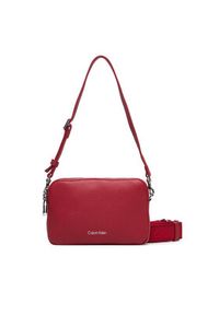 Calvin Klein Torebka Webbing 2X Strap Camera Bag LV04F3656G Czerwony. Kolor: czerwony. Materiał: skórzane #2