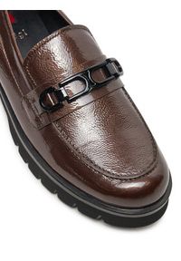 HÖGL Loafersy Robin 8-101616 Brązowy. Kolor: brązowy. Materiał: lakier, skóra #4