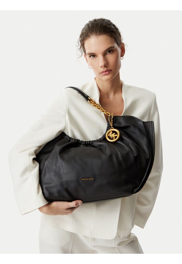 MICHAEL Michael Kors Torebka 30T6A50T9L Czarny. Kolor: czarny. Materiał: skórzane